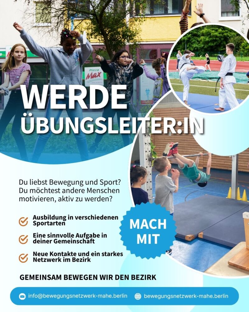 Beitragsbild Werde Übungsleiter:in – Bewege deinen Kiez!