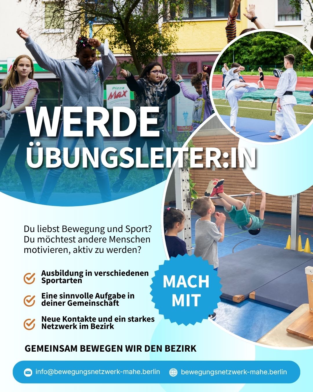 Beitragsbild Werde Übungsleiter:in – Bewege deinen Kiez!